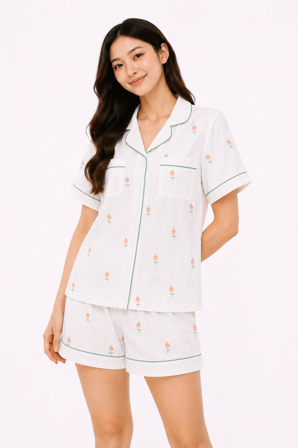SleepEase Pajama Set with Triple Layer Pocket Technology