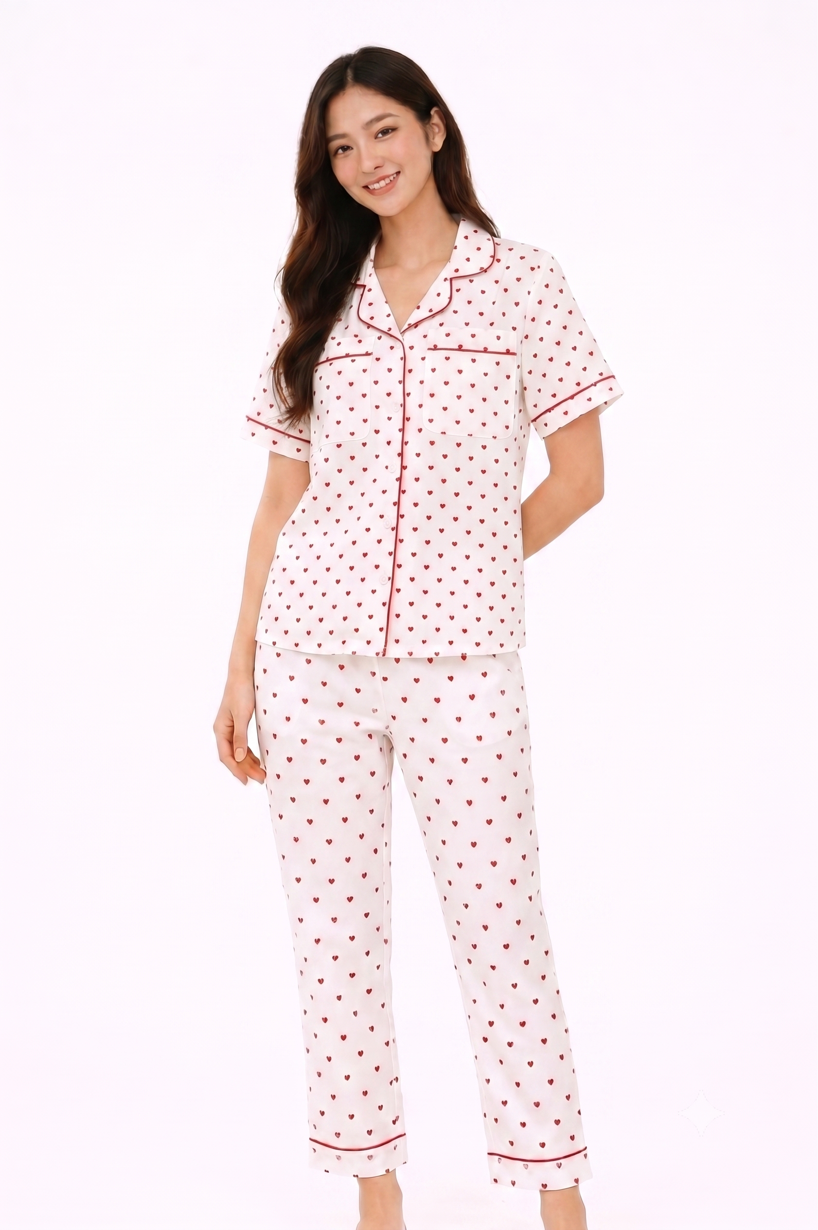 SleepEase Pajama Set with Triple Layer Pocket Technology