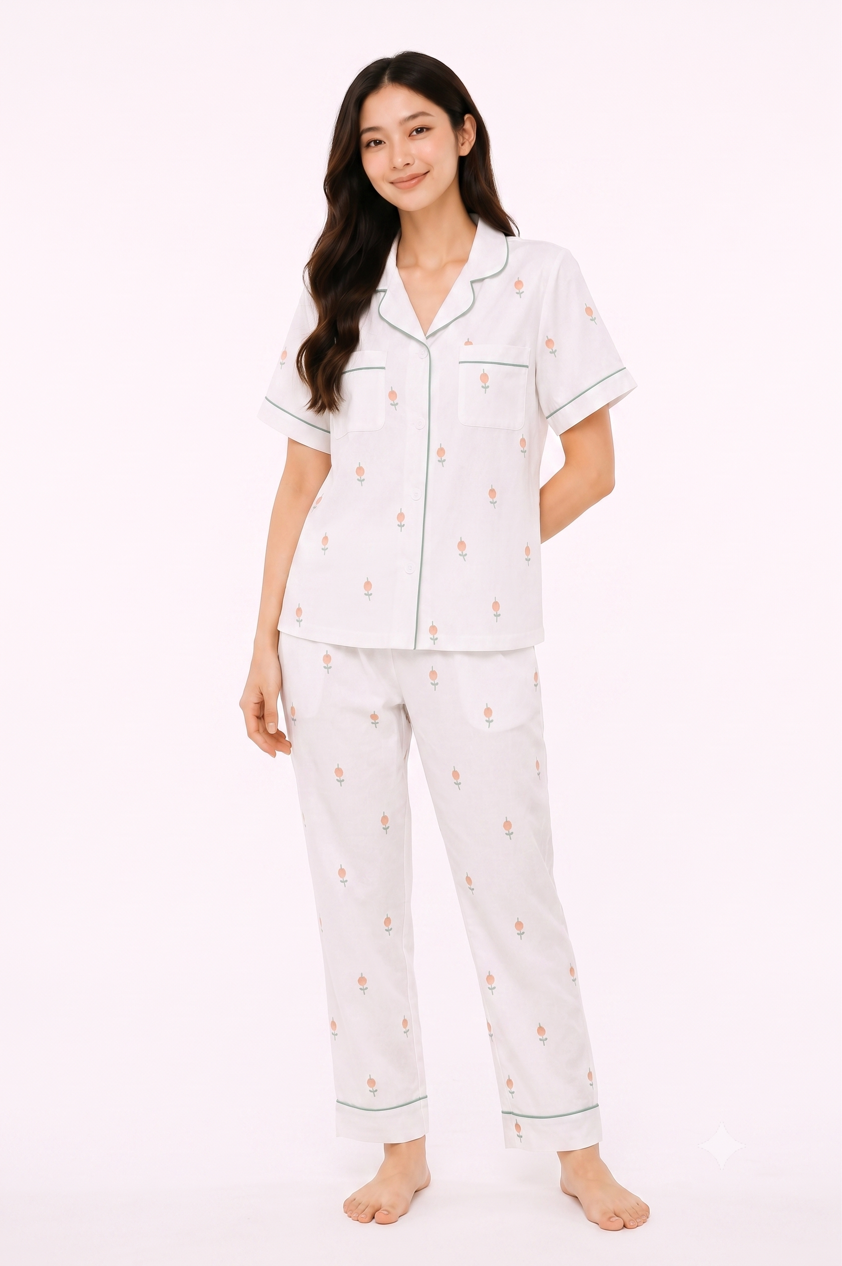 SleepEase Pajama Set with Triple Layer Pocket Technology