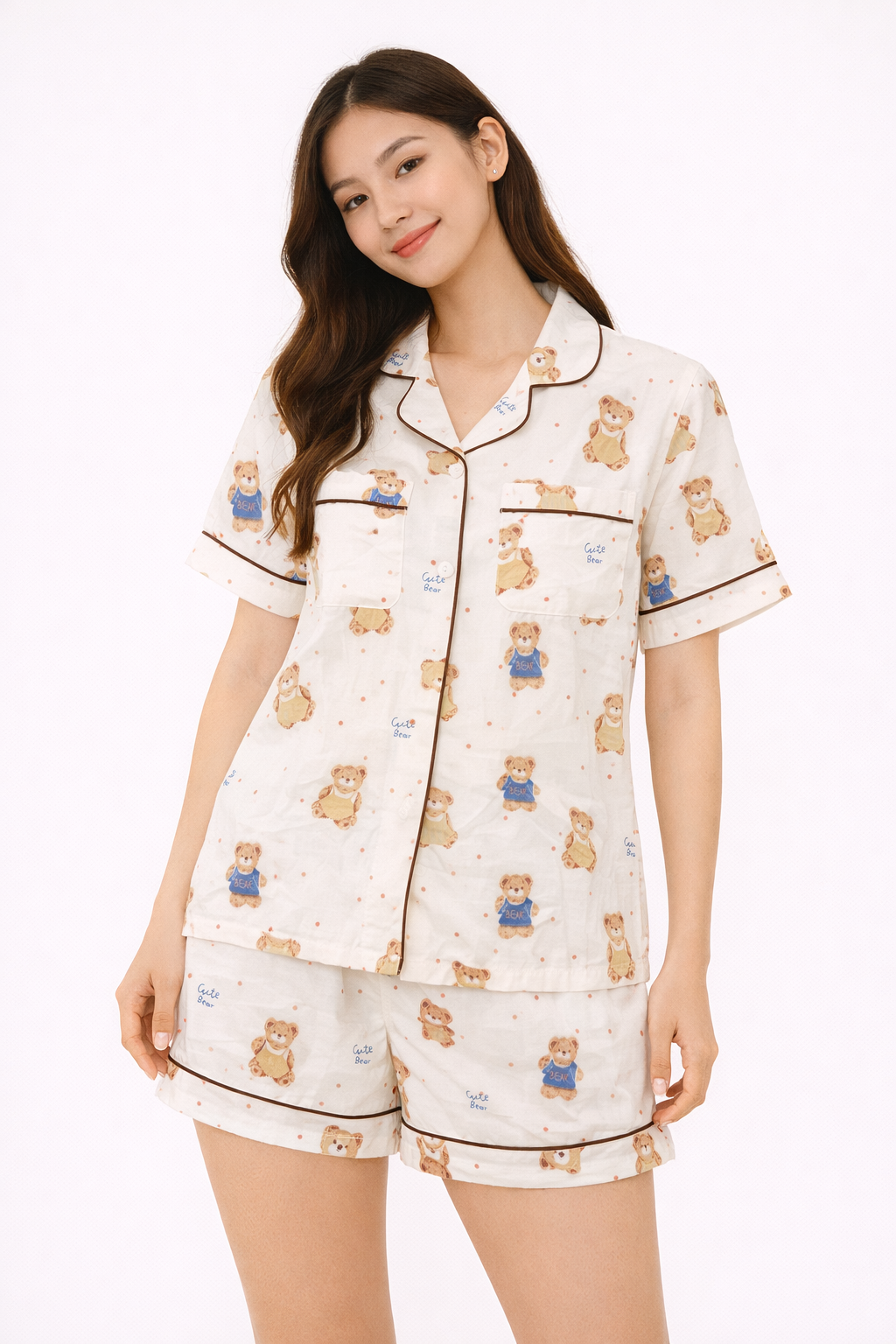 SleepEase Pajama Set with Triple Layer Pocket Technology